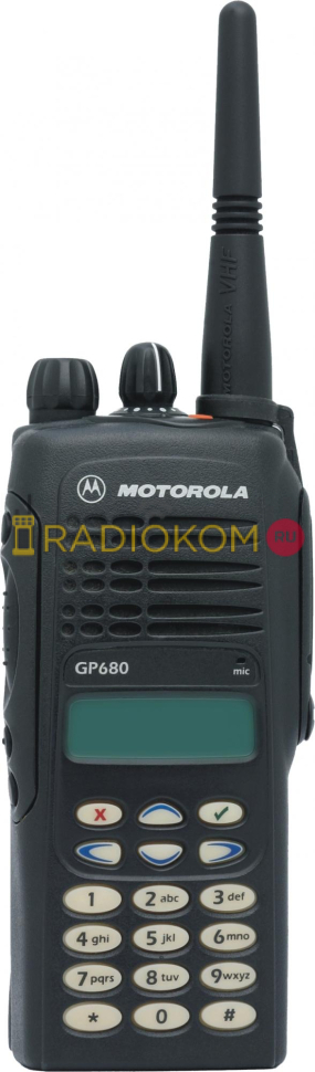 Радиостанция портативная Motorola GP680 K/P PW602H 450-527МГц 16кан 4Вт MPT1327 с дисплеем и клавиатурой Moto